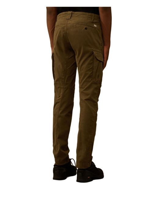 Panataloni da uomo in cotone stretch, cargo, colore ivy green C.P. COMPANY | PA731A5529G683